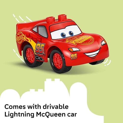 LEGO DUPLO Disney and Pixar Cars McQueen’s Visit to Doc’s Garage - Lightning McQueen Cars Toy for Preschool Boys and Girls 2+ - Pretend Play and Sensory Toddler Toy - Gift Idea for Birthdays - 10456 thumbnail 6