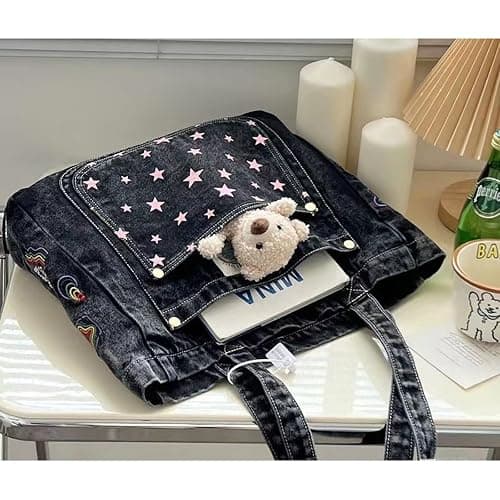 Ethbox Cowboy Aesthetics Women's Handbag, Large Capacity Work Bag, Y2K Bag thumbnail 3
