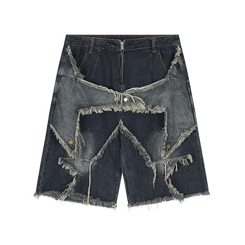 OTEEGX Y2K Baggy Jean Shorts for Women Men Denim Pants Star Y2k Jorts Girls Aesthetic Summer Clothing Grunge - Image 1