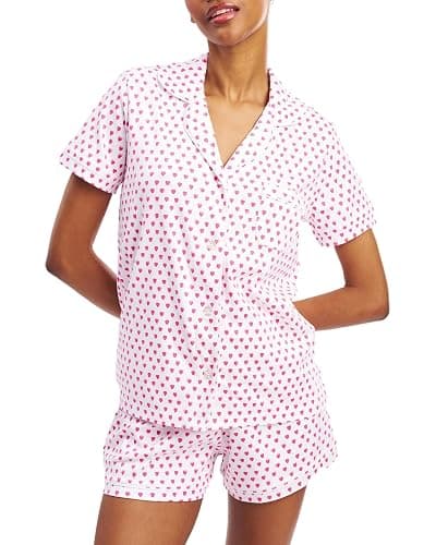 oklihoe 2-Piece Monkey Pajamas Set for Women Button Down V Neck Summer Y2K Lounge Set for Beach Vacation Jammies Party Gift thumbnail 2