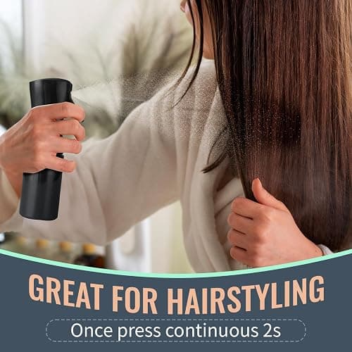 LORSEX Haarbürste mit 200ml Haar Sprühflasche, Entwirrbürste für Naturhaar für Afro Haare 3a bis 4c Verworrenes, Welliges, Lockiges Haar, mit 3 Stück Toupier Bürste Set Doppelkanten Bürste (Schwarz) thumbnail 3