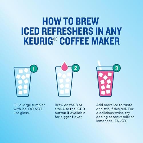 The Original Donut Shop, Iced Refreshers, Keurig Single Serve K-Cup Pod Variety Pack, Strawberry Acai, Pineapple Passionfruit, Mango Dragonfruit Lemonade, Berry Chill, 20-Count thumbnail 4