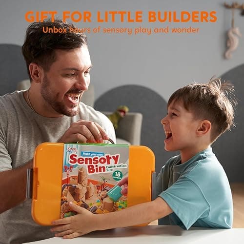 JOVA Klever Kits Construction Sensory Bin with Glow-in-Dark Stones, Ages 3+ thumbnail 8