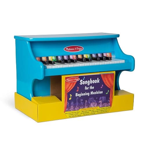 Melissa & Doug Learn-to-Play Piano with 25 Keys and Color-Coded Songbook - Blue thumbnail 6