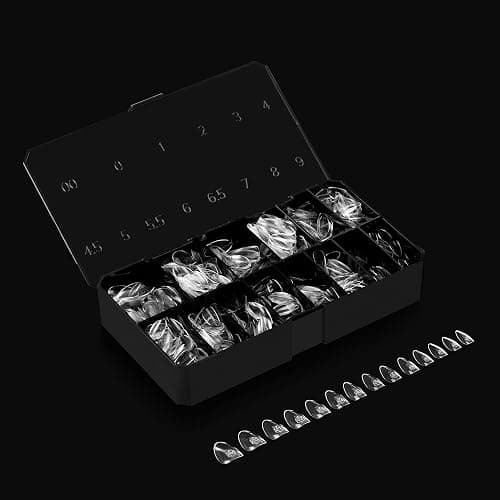 Aprés Gel-X® Almond Box of Nail Tips | 280 Gel-X Tips, Soft Tips, 14 Sizes 00-9 | Half-sizes Included (Sculpted Almond Short, 280 Count) thumbnail 3