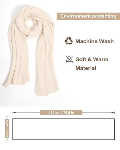 Chunky Scarf Warm Knit thumbnail 3