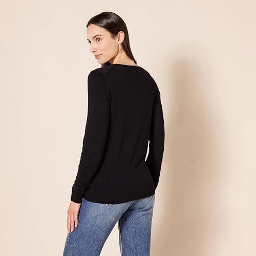 Amazon Essentials Women's Regular-Fit Lightweight Long-Sleeve V-Neck Sweater (Available in Plus Size) thumbnail 3