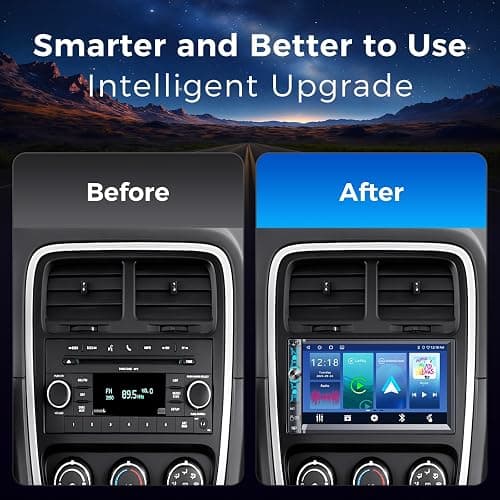 Kissound 7" Double Din Car Stereo with Wireless Apple CarPlay & Android Auto, Bluetooth, 240W Output, SWC, Dual Subwoofer Support, Mirror Link, FM/AM Radio Receiver, USB-C/AUX/TF Ports,Backup Camera thumbnail 8