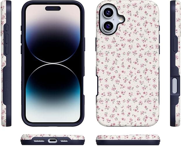 Casely iPhone 16 Case | Cottage Charm | Cottagecore Case Floral | Bold Protective Design | Compatible with MagSafe thumbnail 9