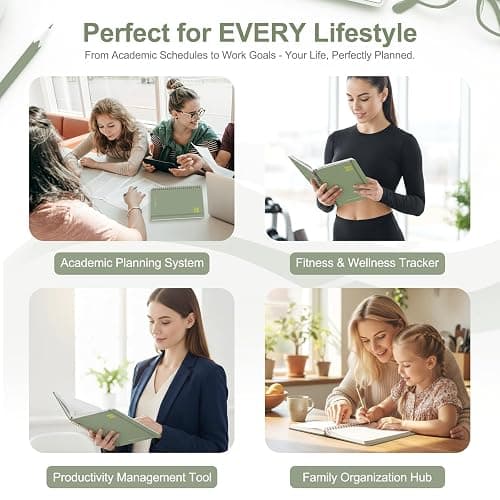 Planner 2026-2027, Weekly and Monthly Calendar Planner, JUL 2026 - JUN 2027 | A5(6.3'' x 8.5''), Hardcover, Agenda Book, Sprial Bound, Inner Pocket, Office and School Use thumbnail 8