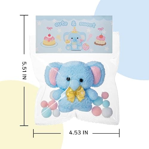 QCROAD SQUISHY Handmade Taba Blue Elephant Squishy - Original Silicone Squishy Toys for Kids & Adults, Stress Relief Squeeze Toy, Party Favors & Goodie Bag Stuffers thumbnail 2