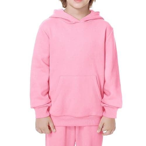 Kid Nation Kids' Soft Brushed Fleece Casual Basic Pullover Hooded Sweatshirt Hoodie for Boys or Girls 4-12 Years thumbnail 6