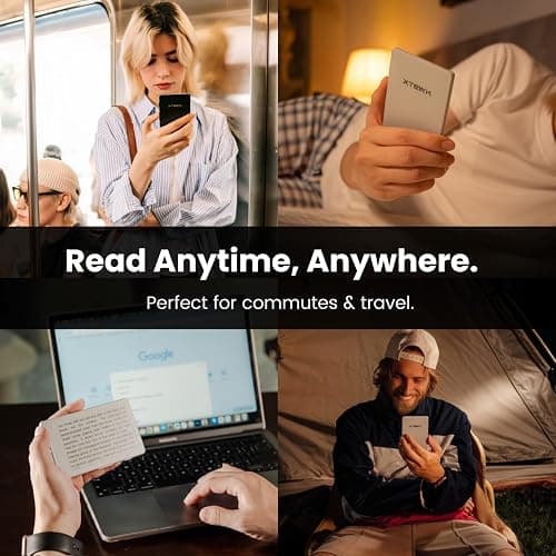 XTEINK X4 E-Book Reader (Developer Edition), 4.3" Pocket E-Ink eReader, Physical Page-Turn Buttons, Ultra-Thin 0.23" & 2.72 oz, Magnetic-Ready Design, Distraction-Free Reading, 16GB, Mist Gray thumbnail 8
