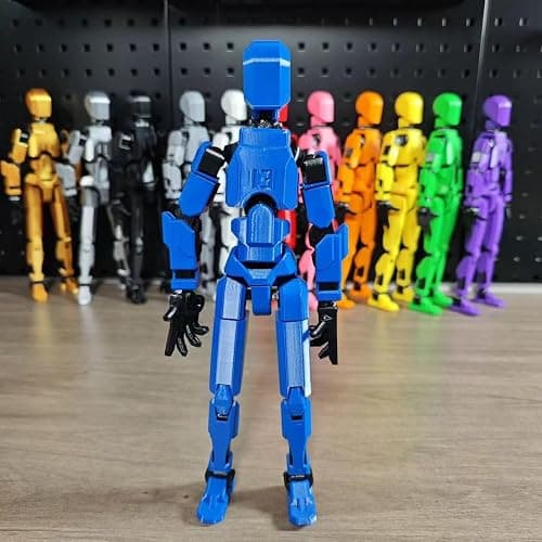 2026 New Assembly Completed-Titan 13 Action Figure,Dummy Robot 13 Action Figures Set,3D Printed Multi-Jointed Action Figures,Nova 13 Action Figure for Collectors Desktop Decorations (Blue) thumbnail 7