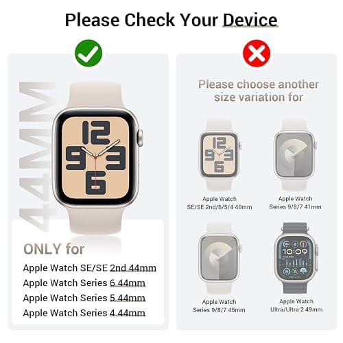 Tensea [3pcs for Apple Watch Screen Protector Case 44mm SE 3/SE 2rd Generation/SE/Series 6/5/4 Accessories, iWatch Diamond Bumper Case with Tempered Glass, Protective Bling Face Cover Women, 44 mm thumbnail 2