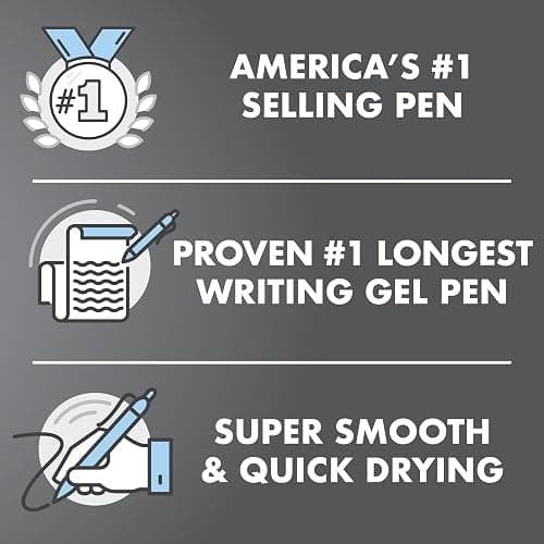 Pilot G2 Premium Gel Roller Pens 0.7, Fine Point Smooth Writing Pens Black, Pack of 12 thumbnail 5