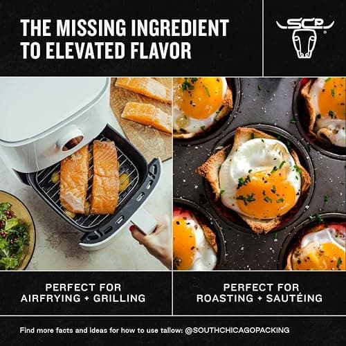 South Chicago Packing Wagyu Beef Tallow Spray, Umami-Rich, Flavorful, Perfect for Sauteing, Stir-frying and Grilling, Nonstick Cooking Oil, 7 Fl Oz thumbnail 8