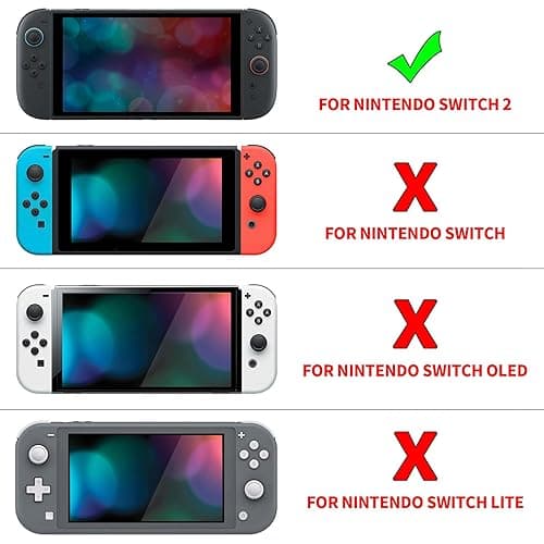 eXtremeRate DIY Replacement Shell Buttons for Nintendo Switch 2, Custom Console Rear Back Plate + Faceplate with Decorative Strips Direction Keys for Joycon 2 - Essence Version - Clear Atomic Purple thumbnail 3