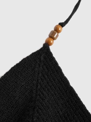 Verdusa Women's Y2k Halter Tops Gothic Clothes Summer Going Out Tops Crochet Cami Tie Boho Cowgirl Outfits thumbnail 3