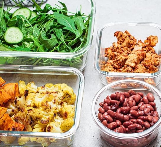 30 Pieces Glass Food Storage Containers  - Microwave, Oven, Freezer and Dishwasher Friendly (White) thumbnail 7