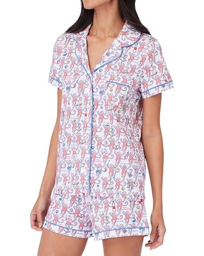 Cute Monkey Satin Pajamas thumbnail 2