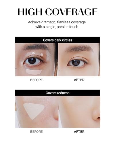 THESAEM Cover Perfection Tip Concealer 0.2 fl.oz. - 1.75 Middle Beige Warm Beige for Medium Skin Tone 22 - High Coverage Long Lasting Concealer - Korean Makeup for Dark Circles & Blemishes thumbnail 6