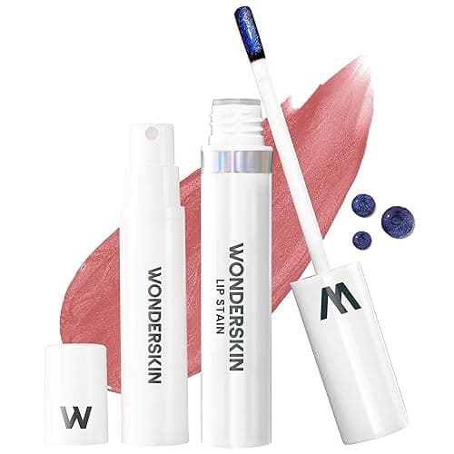 Wonderskin Wonder Blading All Day Lip Stain Peel Off Masque and Reveal Kit - Long Lasting, Waterproof Pink Lip Tint, Transfer Proof Natural Makeup Stain Kit (Romance) - Romance Kit