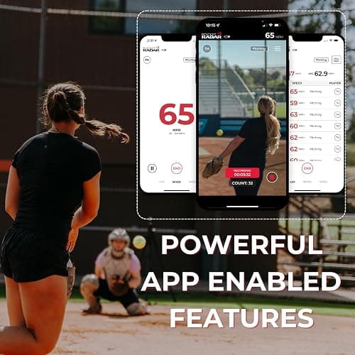 Pocket Radar Smart Coach Speed Gun for Baseball, Softball, Cricket - Accurate Pitching & Sports Speed Measurement, Portable Baseball Radar Gun Compatible with Pocket Radar App (iOS/Android) thumbnail 3