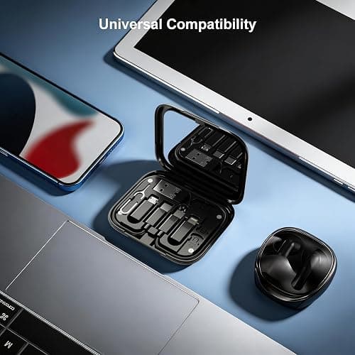 YANZIE USB Adapter Kit, Type-C to Lightning Adapter, USB-A to C, OTG, Black | Built-In Mirror, 12-Inch USB-C Cable and Micro-USB to C Converter for iPhone, Pixel and Galaxy thumbnail 3