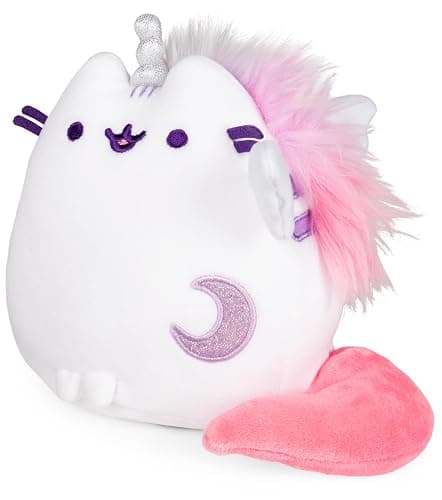 GUND Pusheen Super Pusheenicorn Extra Squishy Squisheen Cat Stuffed Animal Plush, White, 6” thumbnail 2