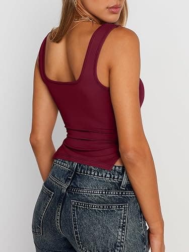 Trendy Queen Womens Going Out Crop Tops Backless Tank Tops Summer Y2k Teen Girls Basics Cute Clothes thumbnail 4