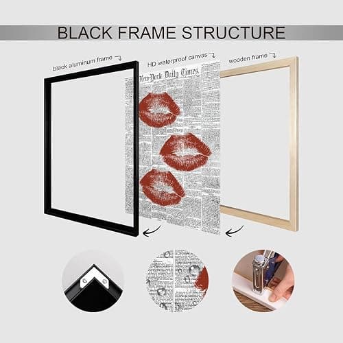 Black n’ white newspaper canvas poster  thumbnail 3