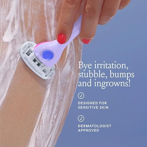 Billie Razors for Women, DreamPop - 1 Handle, 4 Refills & Magnetic Holder thumbnail 6