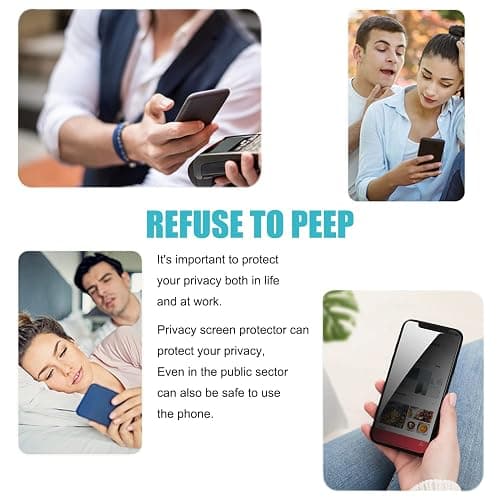 PEHAEL 3Pack for iPhone 11/iPhone XR Privacy Screen Protector Anti-Spy Tempered Glass Film 9H Hardness Easy Installation Bubble Free [6.1 inch] thumbnail 7
