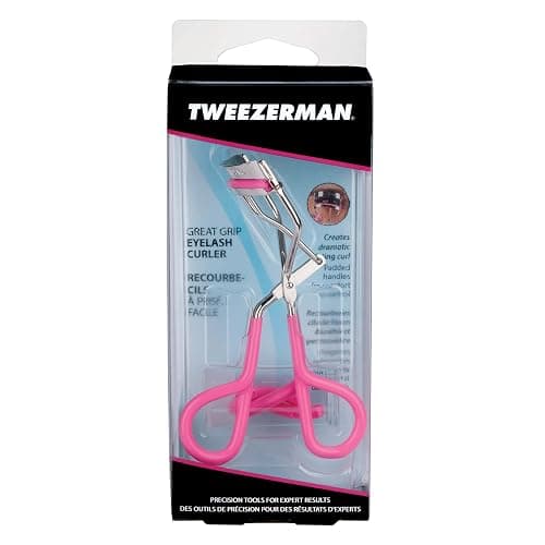 Tweezerman Neon Pink Comfort Grip Eyelash Curler - Makeup Eyelash Tool for All Eye Shapes thumbnail 6