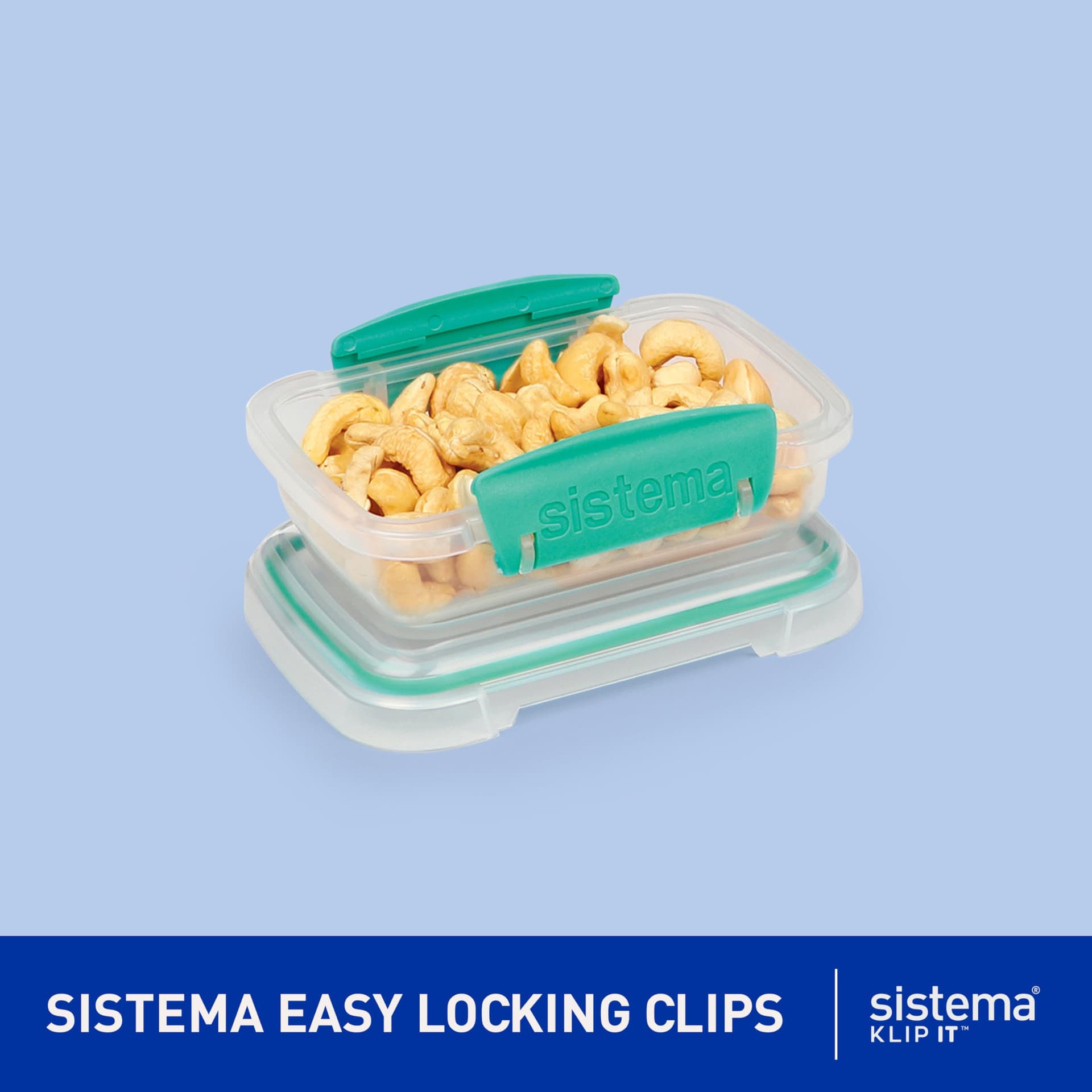Sistema KLIP IT Food Storage Containers | Airtight & Stackable Meal Prep Containers with Lids | School Lunch Boxes & Snack Boxes | BPA-Free | 18 Count (9 Containers & Lids) thumbnail 3