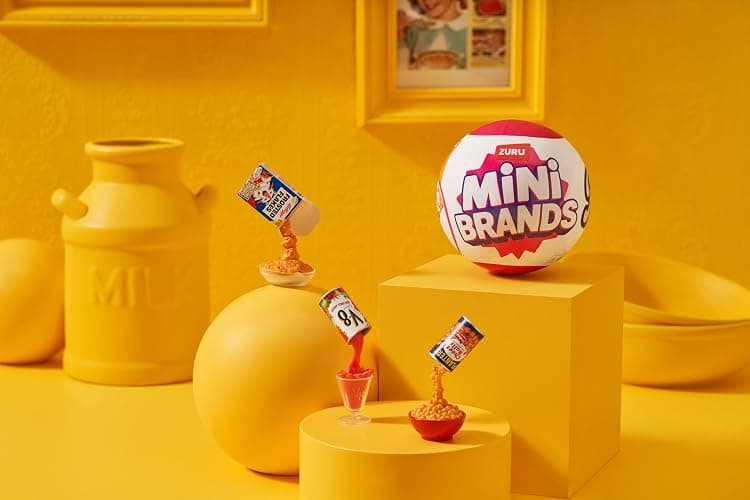 Mini Brands Retro 2 Pack Capsule with 60+ Mystery Mini's to Collect, Real Licenses, Rare Collectibles, Blind Pack, Ages 3+ thumbnail 2