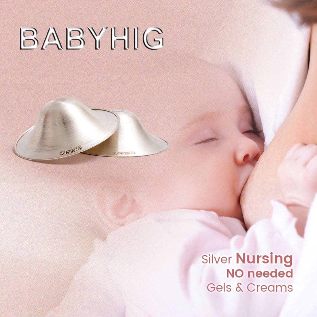 The Orginal Silver Nursing Cups – Silver Nipple Shields for Breastfeeding - Nipple Guards Protector for Breastfeeding - Nipple Shields for Nursing Newborn – Nickel Free – 925 Silver thumbnail 3