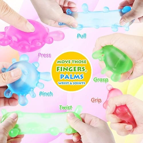 Fidget Toys Stress Balls for Kids, Splat-Tastic Squishy Toy, Stress Splat Toy, Squishies Anxiety Stress Relief, Ice Squishy Stress Cube Malt Sugar Balls, Sensory Ball for Kids with Autism thumbnail 4