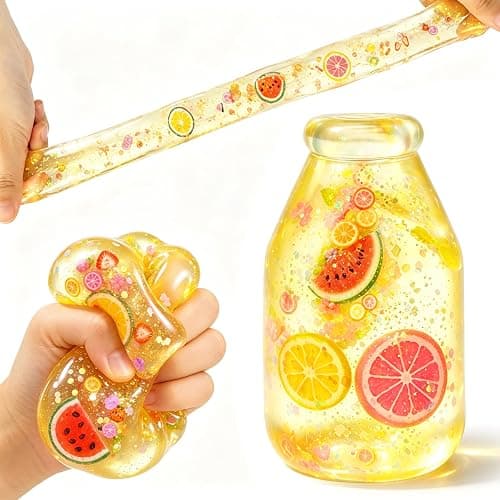 Squishy Bottle Toy, Slow Rising Fruit Sensory Balls | Low odor, Smooth Surface Squishes for Teens Adults,Satisfying Sensory Play, Novelty Gifts Party Favors - Image 1