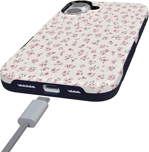 Casely iPhone 16 Case | Cottage Charm | Cottagecore Case Floral | Bold Protective Design | Compatible with MagSafe thumbnail 7