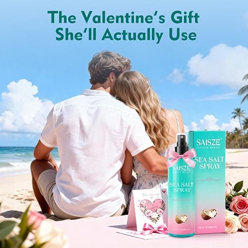 SAISZE Sea Salt Spray for Women and Men, Valentines Day Gifts, Travel Essentials, Textured Beach Waves & Volume for Curly Hair, Coconut Surf Spray, Christmas Stocking Stuffers for Teen Girls, 8.8 oz thumbnail 2