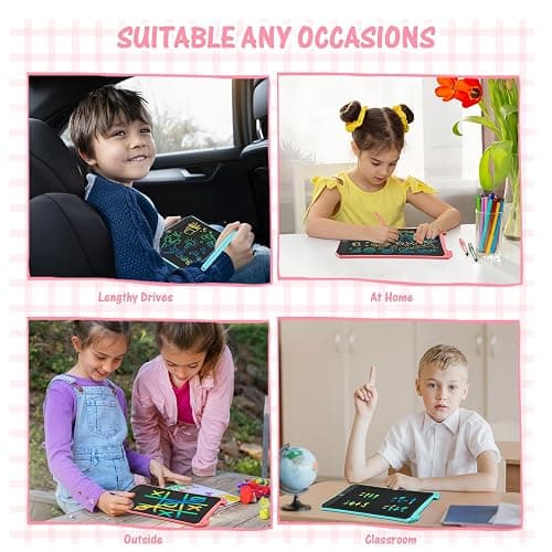 EooCoo Toddler Toys, LCD Writing Tablet for Kids 2 Pack, Kids Stocking Stuffers Toddler Travel Essentials Drawing Pad, No Mess Coloring Books, Road Trip Activities, Age 3-5 Boy Girl Gifts - 8.5 Inch thumbnail 5
