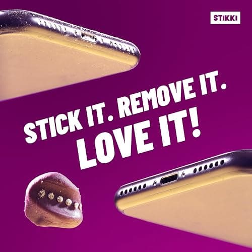 STIKKI Cleaning Putty & Precision Tools - Earbud, Port & Phone Cleaning Kit | Compatible with iPhone & AirPod, Putty for Phone Speaker & Electronics, USB-C Charging Port Cleaner Tool, Leaves No Residue thumbnail 3