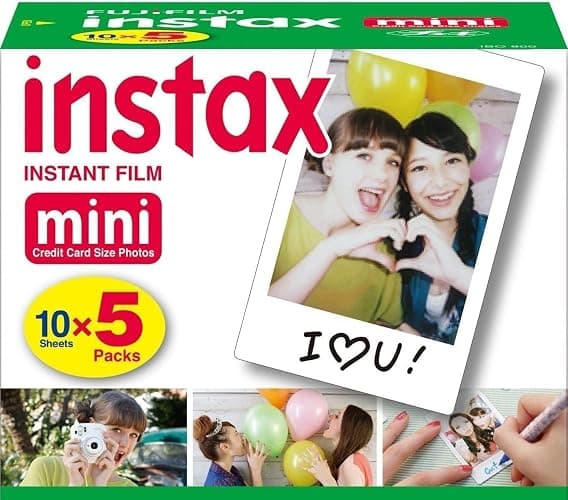Fujifilm Instax Mini Instant Film, 10 Sheets x 5 Packs (Total 50 Shoots) thumbnail 2