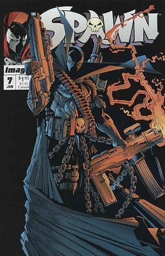 Spawn #7 FN ; Image comic book | Todd McFarlane With Spawnmobile Poster #2 - Image 1