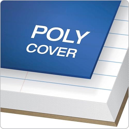 Oxford Spiral Notebooks, 1 Subject, College Ruled Paper, Durable Plastic Cover, 100 Sheets, Durable Divider Pocket, 3-Hole Punch, 3 Pack, Red, Black and Blue (10390) thumbnail 4