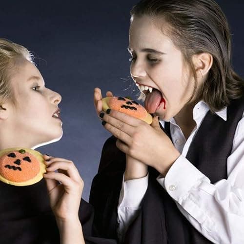 FINGOOO Halloween Vampire Teeth,3 Pairs Horror False Teeth for Halloween,Cosplay Party Favors thumbnail 4