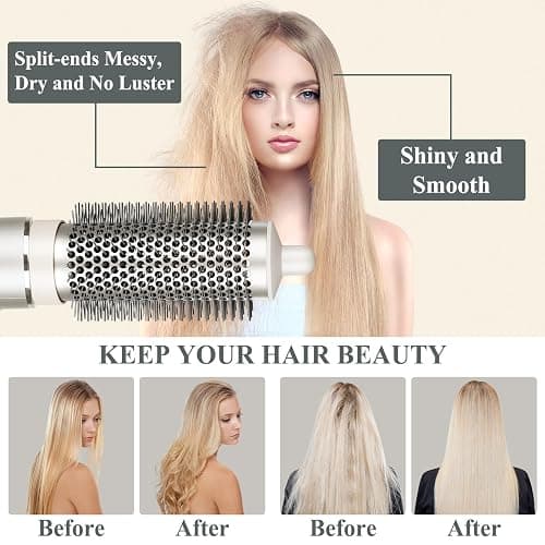 AFDD Round Brush Attachment for Shark FlexStyle Accessories, Normal Round Volumizing Brush Hair Styling Tool for Straight, Wavy, Curly, and Coily Hair thumbnail 2
