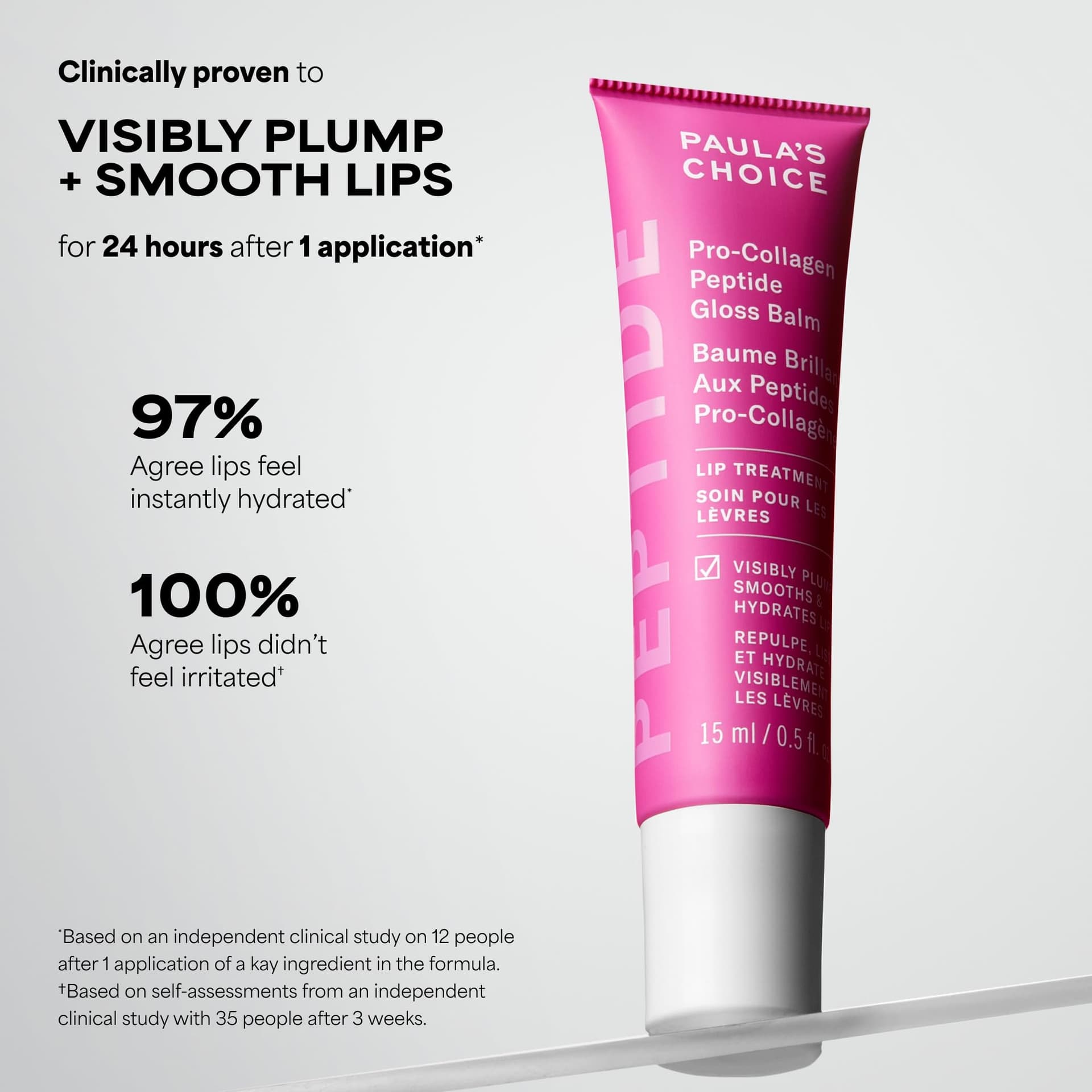Paula's Choice Pro-Collagen Peptide Gloss Lip Balm, Sheer Pink, 15 mL thumbnail 4